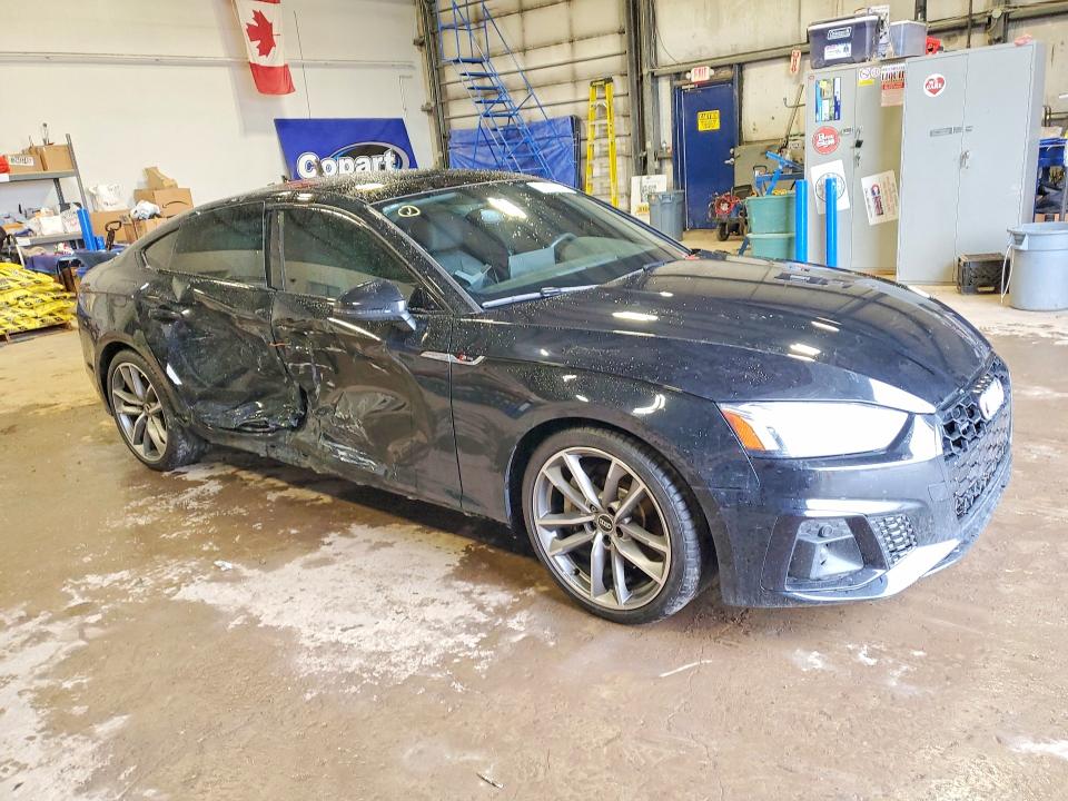 2021 Audi A5 VIN WAUFACF53MA049394 COPART salvage auction — SIDE, On - Permit Salvage, sold $15,150 on 2026-07-07 (photo 4)