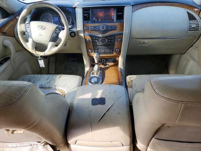 2014 Infiniti Qx80 VIN JN8AZ2ND1E9750631 COPART salvage auction — FRONT END, TX - CERTIFICATE OF TITLE, sold $1,350 on 2026-07-28 (photo 8)