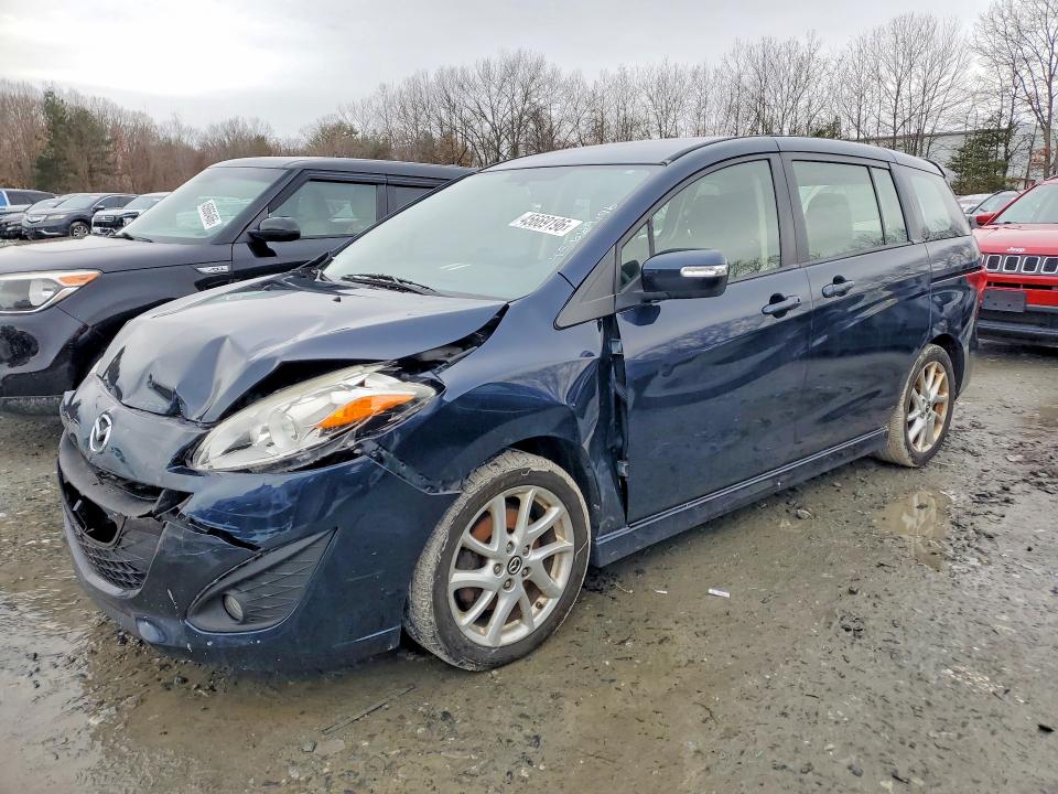 2015 Mazda 5 VIN JM1CW2CL1F0184788 COPART salvage auction — FRONT END, Salvage Title, sold $375 on 2026-07-22 (photo 1)