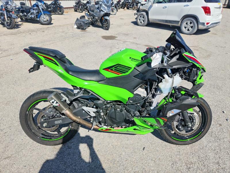 2024 Kawasaki Ex VIN ML5EXGH18RDA25321 COPART salvage auction — SIDE, Tx - Salvage Vehicle Title, sold $1,900 on 2026-07-30 (photo 1)