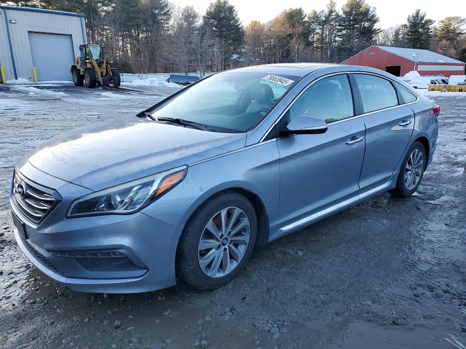 2017 Hyundai Sonata VIN 5NPE34AF7HH524848 COPART salvage auction — FRONT END, Ma - Cert Of Title-Parts Only Salva, sold $1,300 on 2026-07-06 (photo 1)
