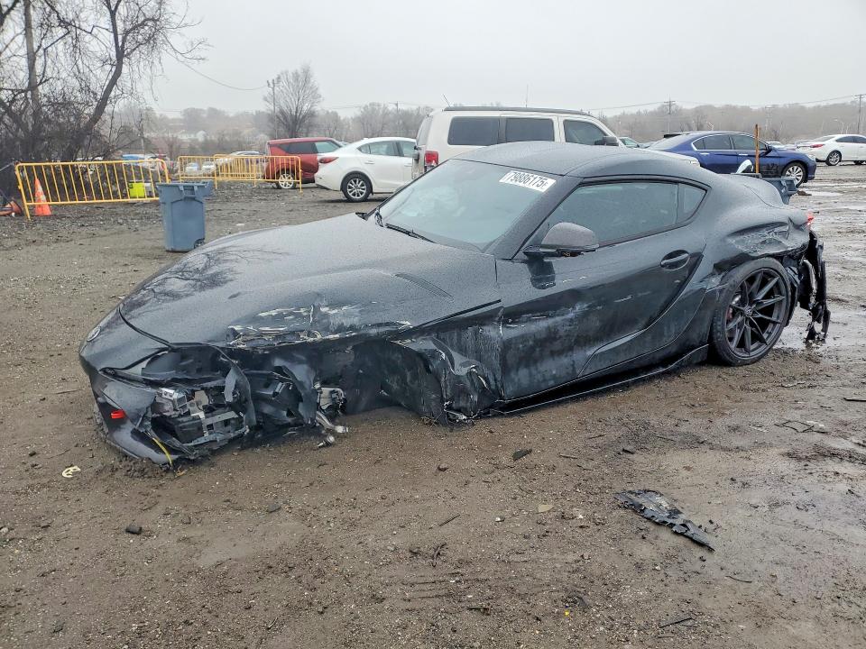 2026 Toyota Supra VIN WZ1DB0G05TW074678 COPART salvage auction — FRONT END, MD - CERT OF SALVAGE > 75% DAMAGE, sold $3,150 on 2026-07-28 (photo 1)