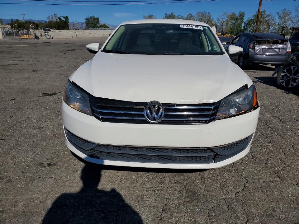 2012 Volkswagen Passat VIN 1VWBP7A37CC036712 COPART salvage auction — FRONT END, Ca - Salvage Certificate, sold $850 on 2026-07-09 (photo 5)