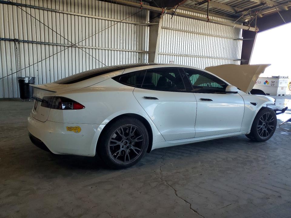 2022 Tesla Model s VIN 5YJSA1E67NF468812 COPART salvage auction — FRONT END, Ca - Salvage Certificate, sold $12,300 on 2026-07-02 (photo 3)