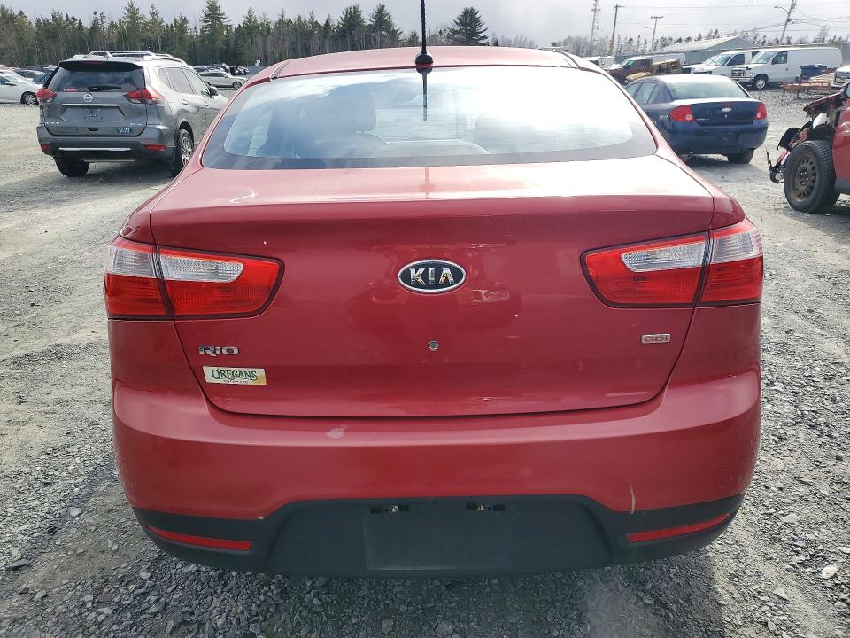 2013 Kia Rio VIN KNADM4A34D6121779 COPART salvage auction — FRONT END, Salvage Title, sold $325 on 2026-07-23 (photo 6)