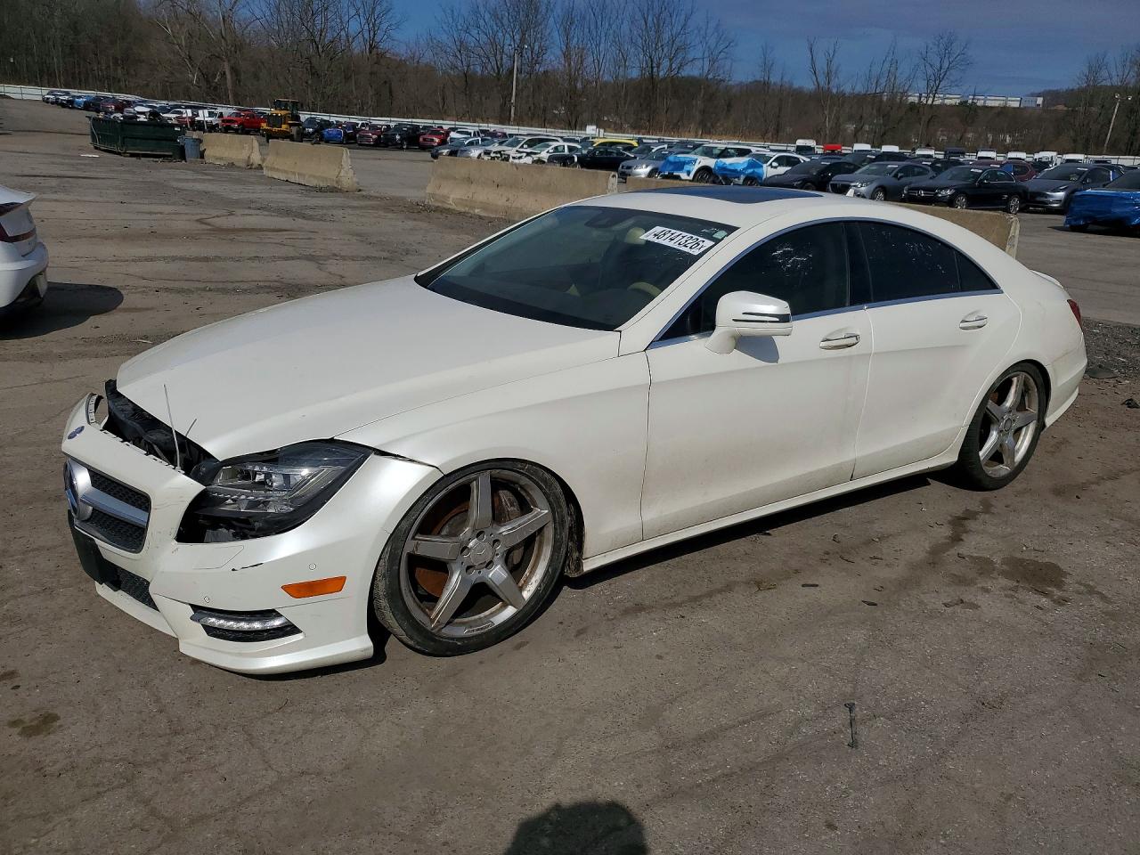 2014 Mercedes-Benz CLS-Class VIN WDDLJ7DB4EA100222 COPART salvage auction — Front End, WV - CERTIFICATE OF TITLE, sold $3,500 on 2026-04-24 (photo 1)