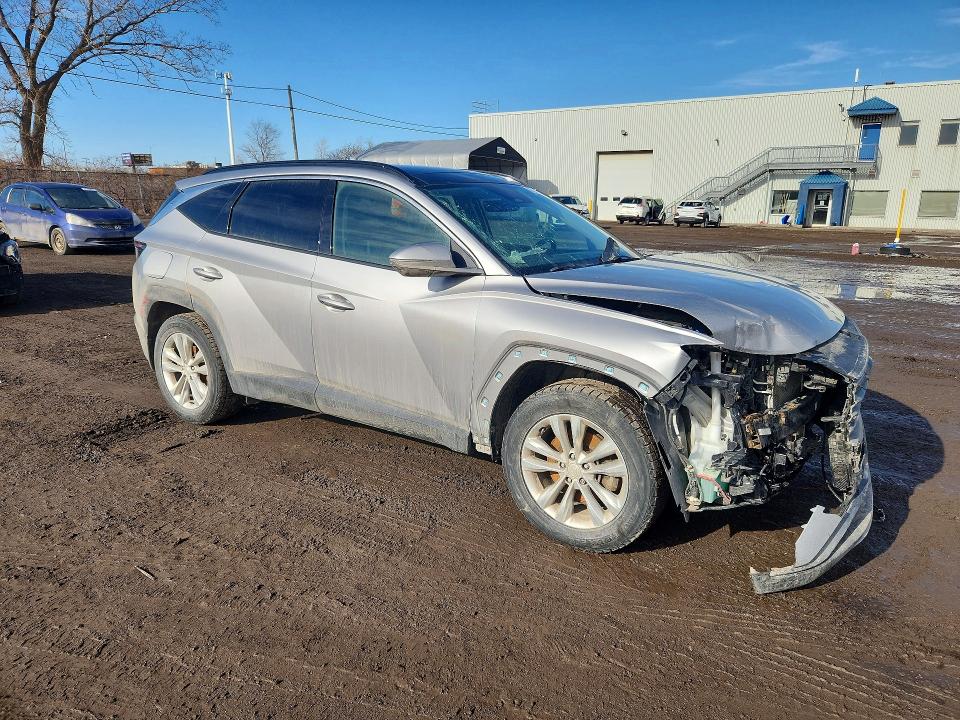 2022 Hyundai Tucson VIN KM8JDDA25NU063459 COPART salvage auction — FRONT END, Qc - Gravement Accidente, sold $5,500 on 2026-07-14 (photo 4)