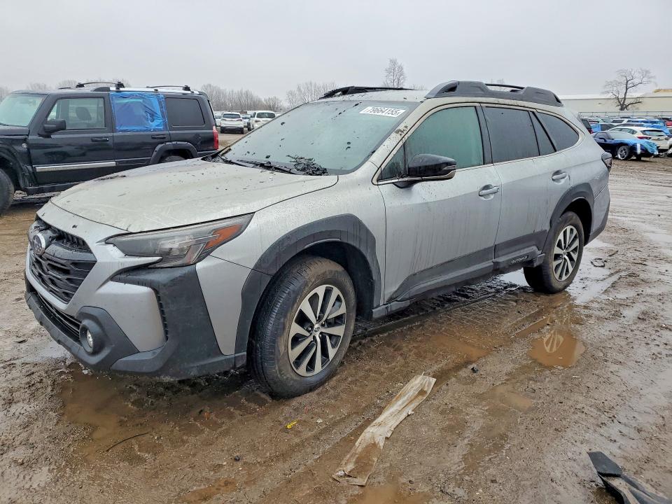 2025 Subaru Outback VIN 4S4BTADC5S3143677 COPART salvage auction — BURN, Mi - Cert Of Title-Salvage Vehicle, sold $5,100 on 2026-07-22 (photo 1)