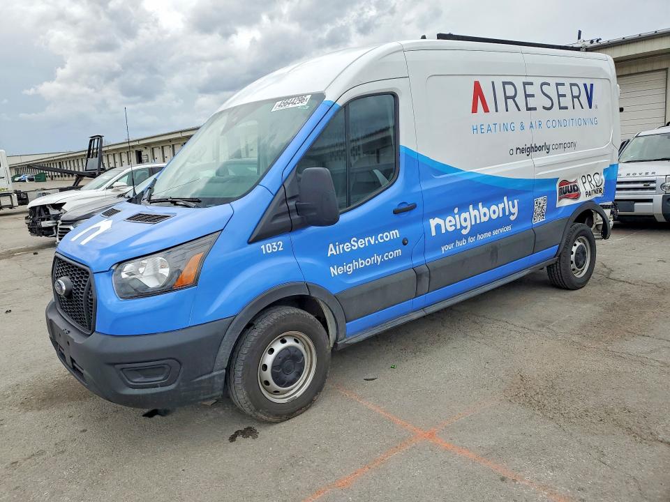 2024 Ford Transit VIN 1FTBR1C82RKA46548 COPART salvage auction — REAR END, KY - CERT OF TITLE-SALVAGE, sold $11,600 on 2026-07-29 (photo 1)