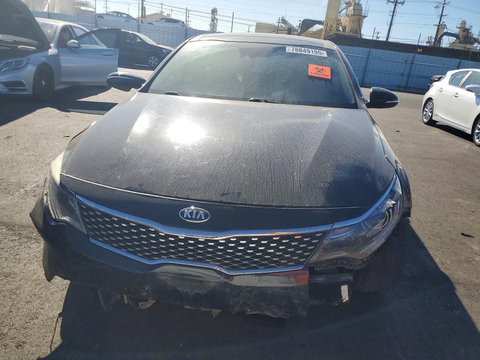 2016 Kia Optima VIN 5XXGW4L26GG051738 COPART salvage auction — FRONT END, Ca - Salvage Certificate, sold $250 on 2026-07-22 (photo 5)