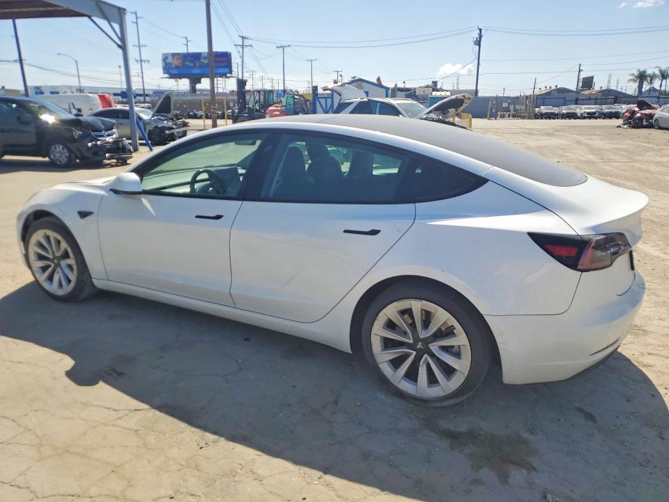 2021 Tesla Model 3 VIN 5YJ3E1EB7MF049640 COPART salvage auction — WATER/FLOOD, Ca - Salvage Certificate, sold $10,100 on 2026-07-27 (photo 2)