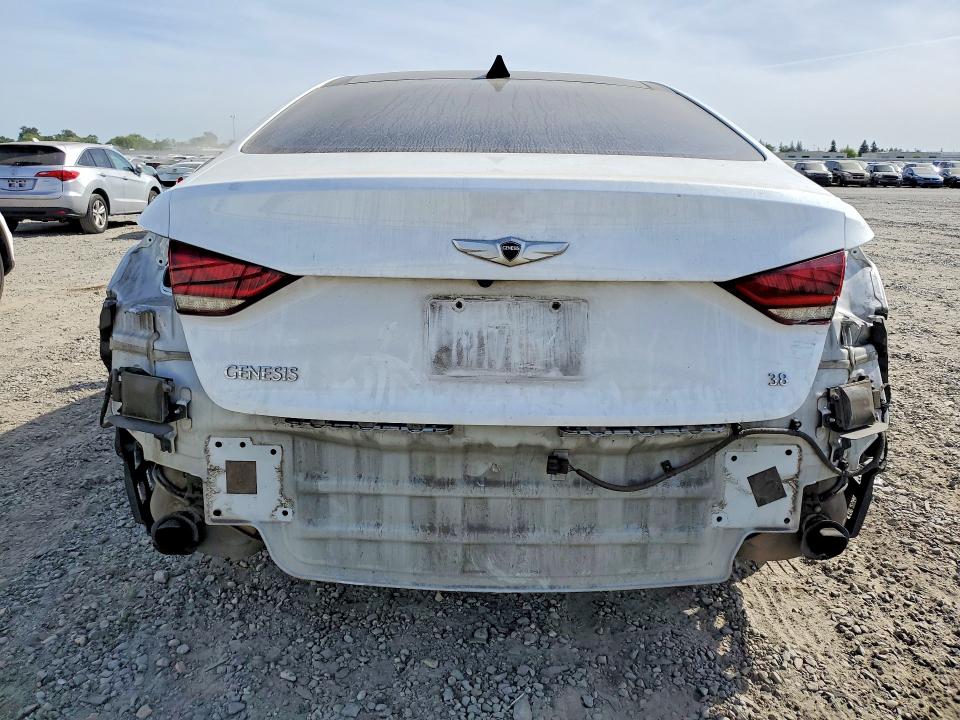2015 Hyundai Genesis VIN KMHGN4JE0FU103403 COPART salvage auction — REAR END, Ca - Salvage Certificate, sold $3,100 on 2026-07-07 (photo 6)