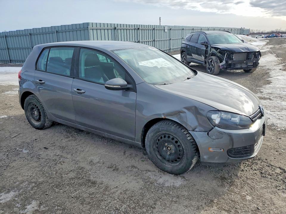2012 Volkswagen Golf VIN WVWCA7AJ4CW344443 COPART salvage auction — SIDE, Salvage Title, sold $250 on 2026-07-14 (photo 4)