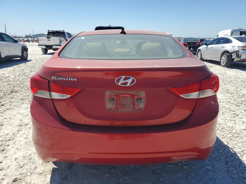 2013 Hyundai Elantra VIN KMHDH4AE5DU788196 COPART salvage auction — REAR END, OH - CERTIFICATE OF TITLE, sold $500 on 2026-07-16 (photo 6)