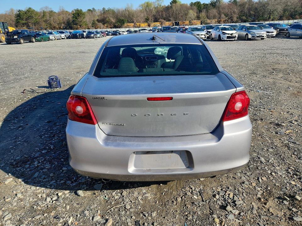 2013 Dodge Avenger VIN 1C3CDZAG2DN751051 COPART salvage auction — FRONT END, GA - CERT OF TITLE-SALVAGE, sold $325 on 2026-07-02 (photo 6)