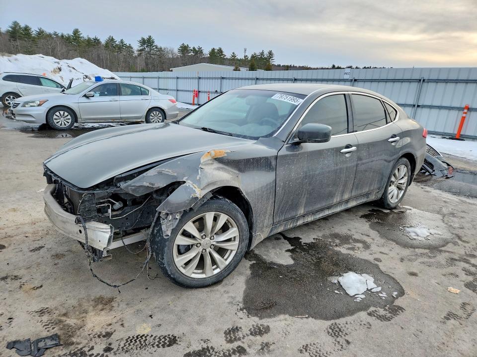 2011 Infiniti M37 VIN JN1BY1AP5BM320108 COPART salvage auction — FRONT END, FL - CERT OF TITLE SLVG REBUILDABLE, sold $150 on 2026-07-17 (photo 1)