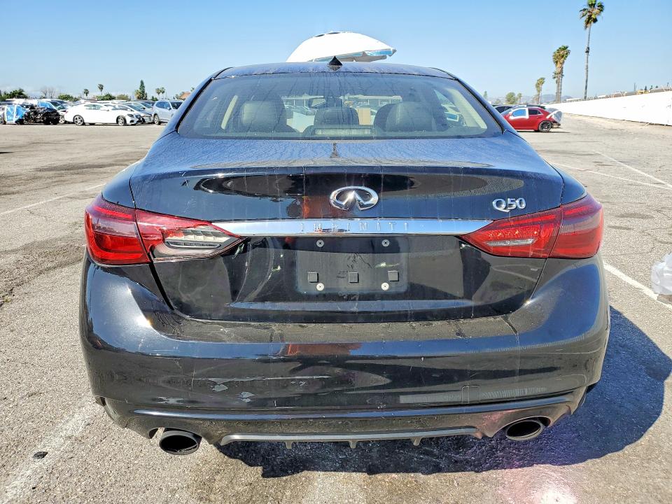 2018 Infiniti Q50 VIN JN1EV7AP4JM366696 COPART salvage auction — VANDALISM, CA - SALVAGE CERTIFICATE, sold $1,600 on 2026-07-24 (photo 6)