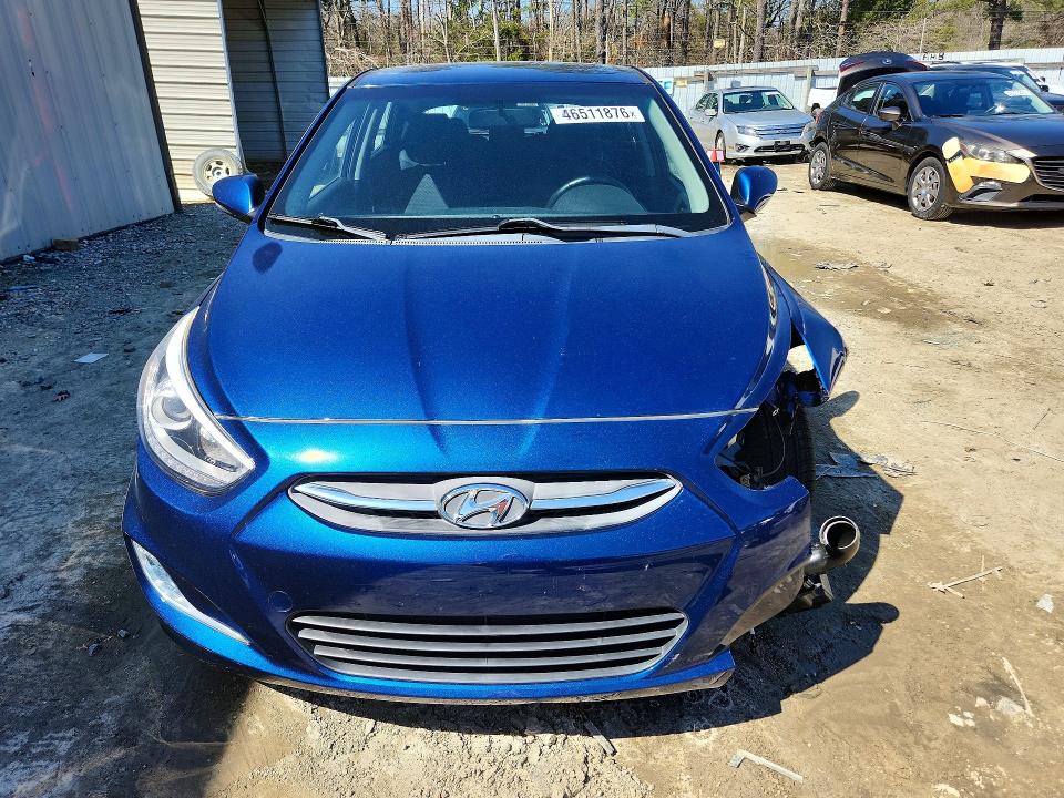 2017 Hyundai Accent VIN KMHCU5AE5HU333609 COPART salvage auction — FRONT END, De - Salvage Certificate, sold $425 on 2026-07-28 (photo 5)