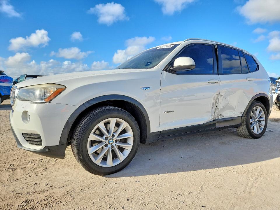 2017 BMW X3 VIN 5UXWZ7C34H0V92706 COPART salvage auction — SIDE, Fl - Cert Of Title Slvg Rebuildable, sold $1,600 on 2026-07-27 (photo 1)