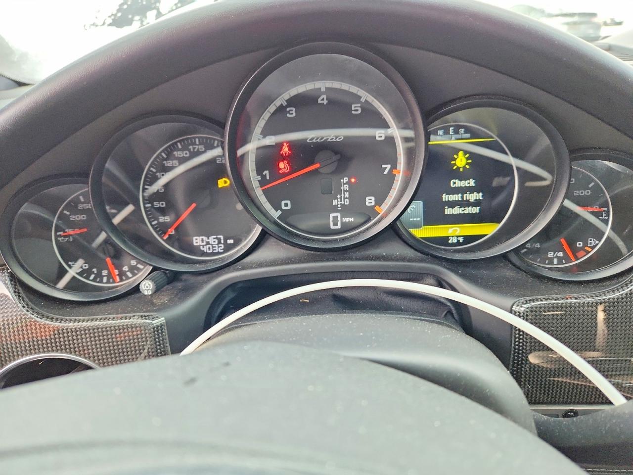2012 Porsche Panamera VIN WP0AC2A7XCL091204 COPART salvage auction — Front End, CO - PUBLIC - SALVAGE TITLE, sold $7,500 on 2026-05-12 (photo 9)