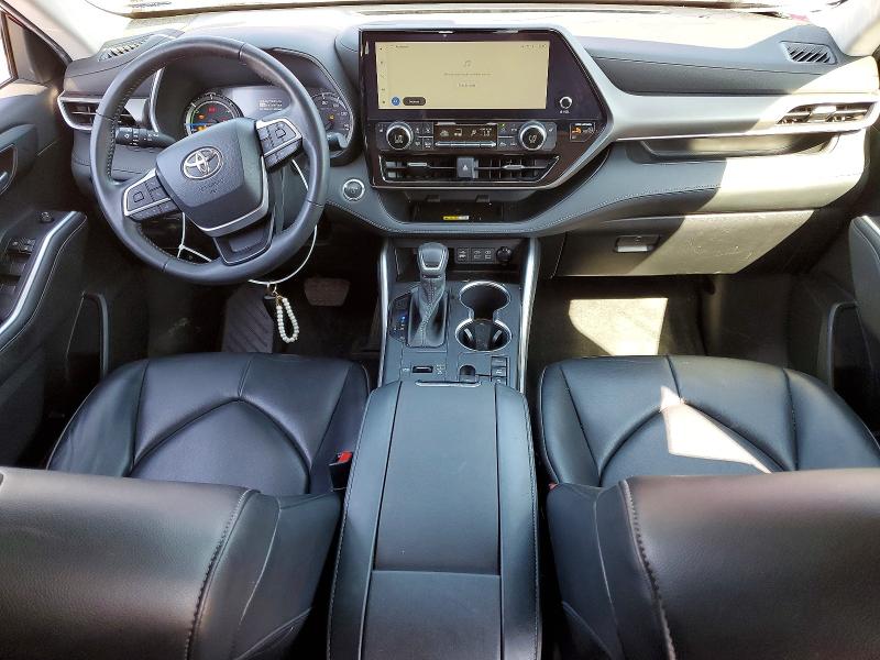 2023 Toyota Highlander VIN 5TDKBRCH9PS126034 COPART salvage auction — FRONT END, Ca - Salvage Certificate, sold $12,600 on 2026-07-23 (photo 8)