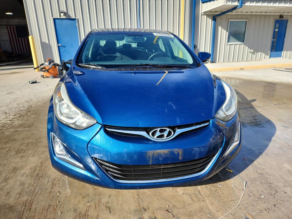 2016 Hyundai Elantra VIN KMHDH4AE7GU634108 COPART salvage auction — FRONT END, Il - Salvage Certificate, sold $2,600 on 2026-07-15 (photo 5)