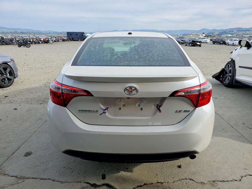 2016 Toyota Corolla VIN 5YFBPRHE2GP404474 COPART salvage auction — FRONT END, Ca - Salvage Certificate, sold $1,650 on 2026-07-23 (photo 6)