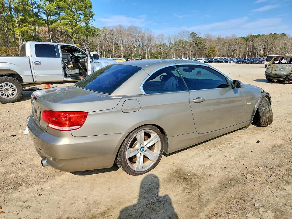 2007 BMW 3er VIN WBAWL73537PX46684 COPART salvage auction — FRONT END, Nc - Salvage Certificate Of Title, sold $1,250 on 2026-07-10 (photo 3)