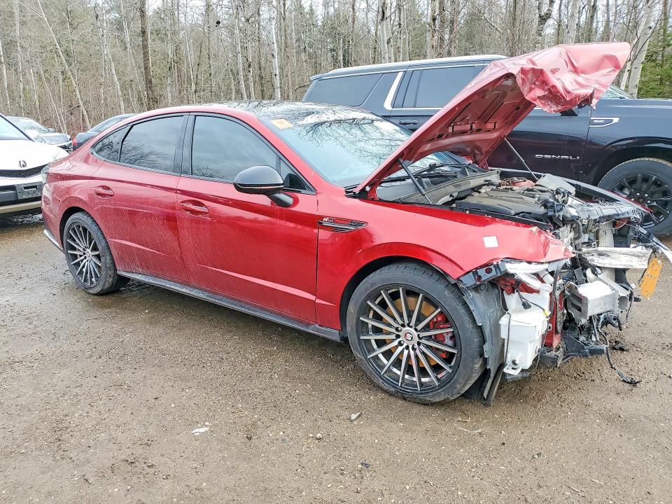 2024 Hyundai Sonata VIN KMHL54JC1RA365174 COPART salvage auction — FRONT END, On - Permit Salvage, sold $3,800 on 2026-07-21 (photo 4)