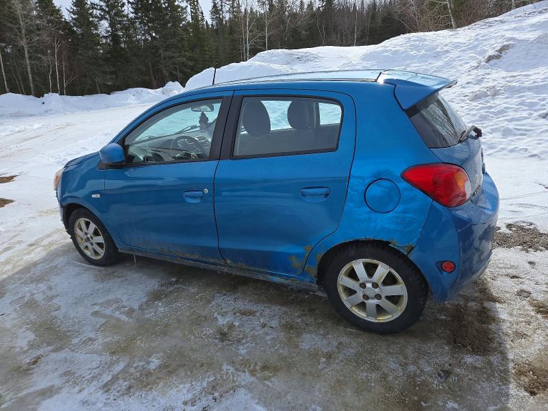 2014 Mitsubishi Mirage VIN ML32A4HJ2EH009823 COPART salvage auction — FRONT END, Qc - Gravement Accidente, sold $175 on 2026-07-07 (photo 2)