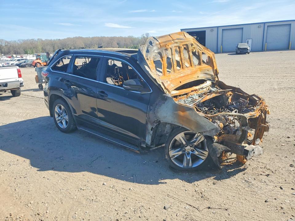 2015 Toyota Highlander VIN 5TDYKRFHXFS038338 COPART salvage auction — BURN, Ar - Cert Of Title-Salvage, sold $150 on 2026-07-06 (photo 4)