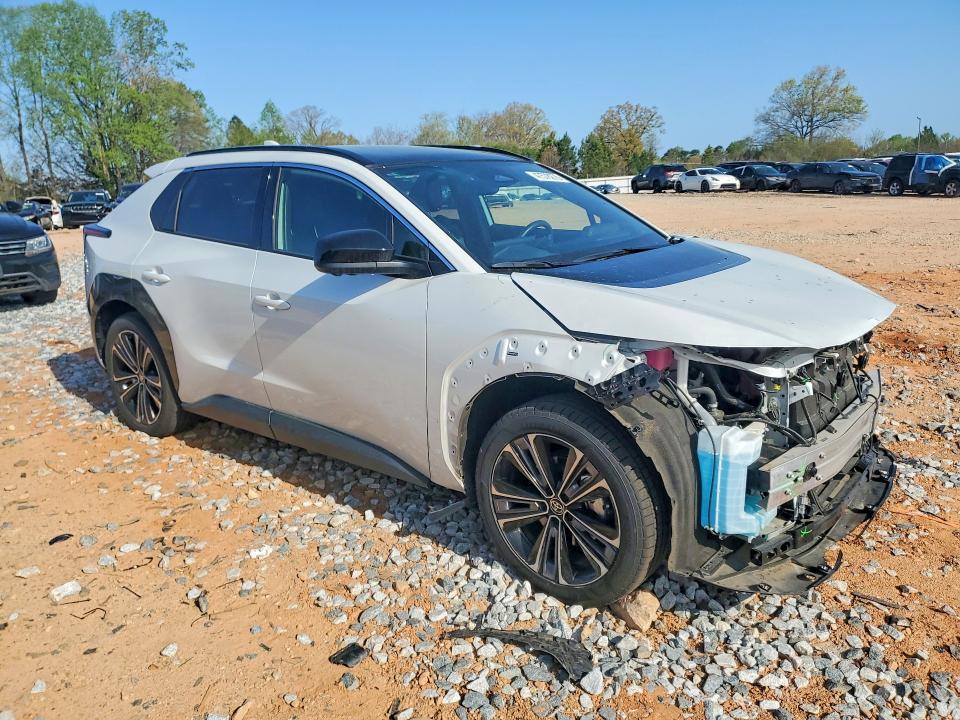 2023 Toyota Bz4x VIN JTMAAAAA8PA027160 COPART salvage auction — FRONT END, Salvage Title, sold $11,500 on 2026-08-01 (photo 4)