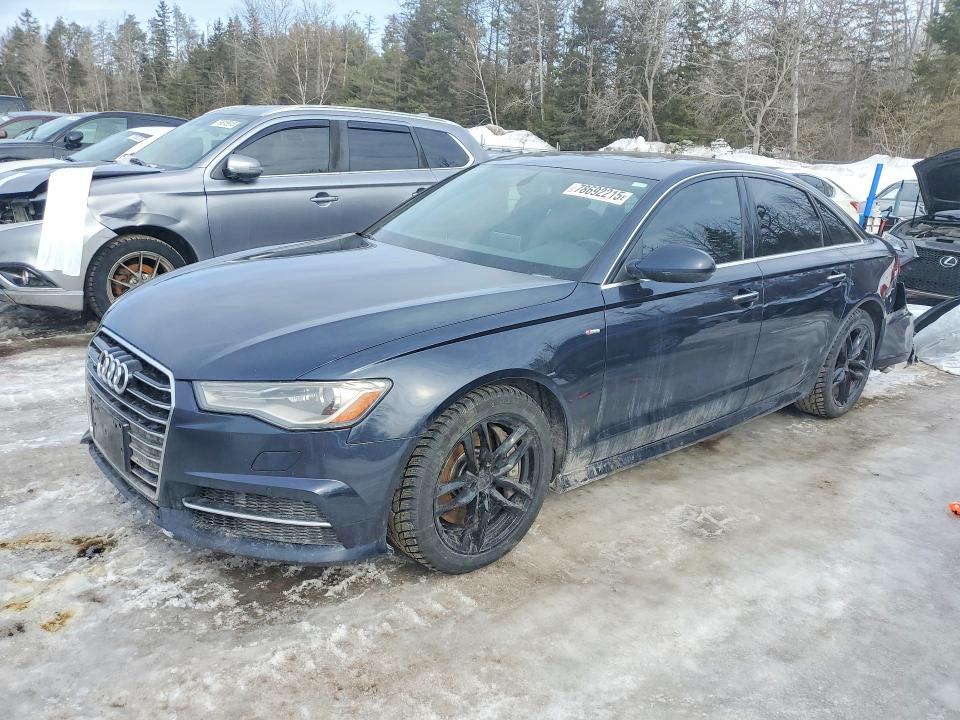 2016 Audi A6 VIN WAUFGAFC3GN163555 COPART salvage auction — REAR END, ON - PERMIT SALVAGE, sold $2,850 on 2026-07-16 (photo 1)