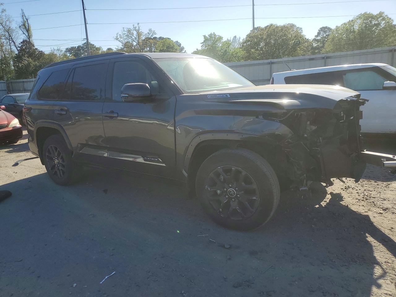 2023 Toyota Sequoia VIN 7SVAAABA9PX015102 COPART salvage auction — Front End, GA - CERT OF TITLE-SALVAGE, sold $28,750 on 2026-07-02 (photo 4)