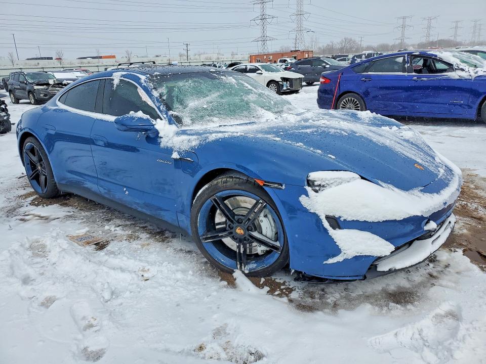 2021 Porsche Taycan VIN WP0AB2Y19MSA44258 COPART salvage auction — FRONT END, Il - Salvage Certificate, sold $24,100 on 2026-07-16 (photo 4)