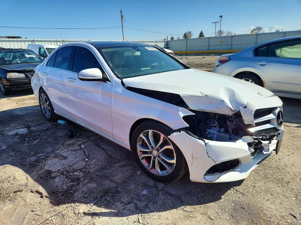 2015 Mercedes-benz C-klasse VIN 55SWF4KB1FU052762 COPART salvage auction — FRONT END, In - Cert Of Title-Salvage Title, sold $775 on 2026-07-27 (photo 4)