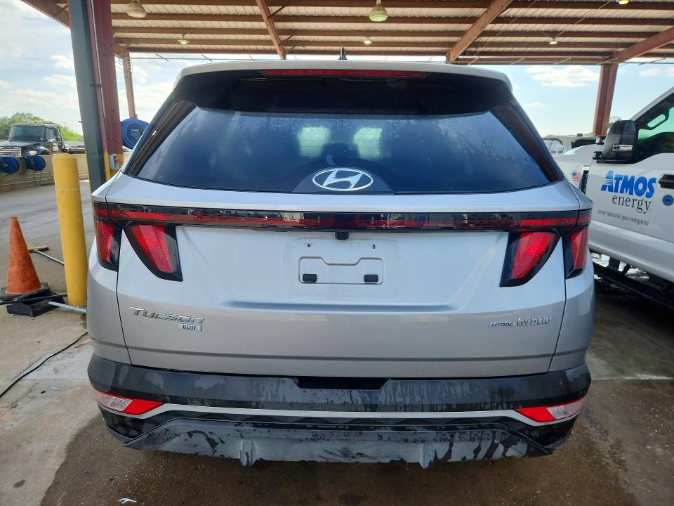 2024 Hyundai Tucson hybrid VIN KM8JBCD12RU195247 COPART salvage auction — FRONT END, TX - CERTIFICATE OF TITLE, sold $17,200 on 2026-07-09 (photo 6)