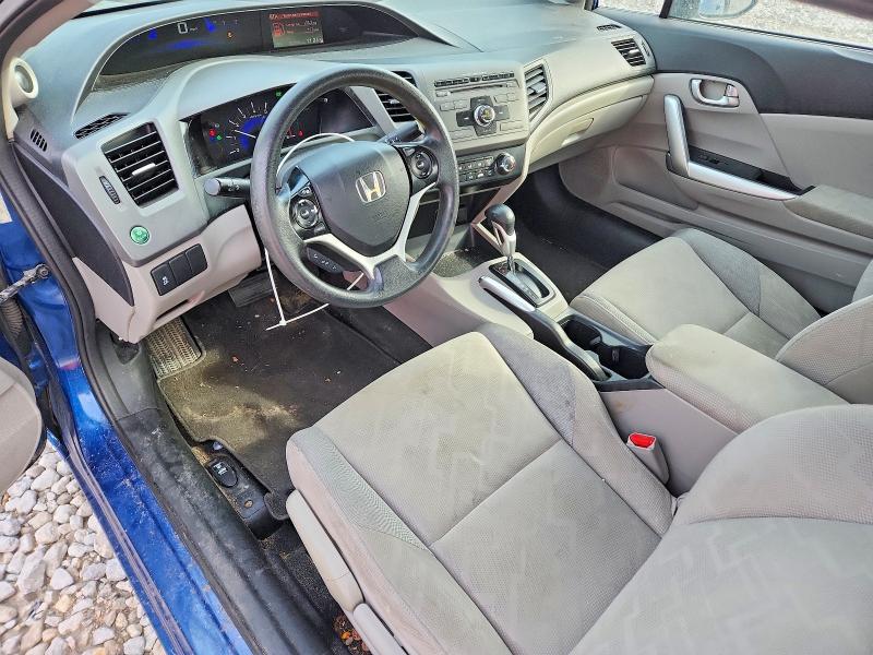 2012 Honda Civic VIN 2HGFG3B80CH530013 COPART salvage auction — FRONT END, Mi - Certificate Of Title, sold $2,050 on 2026-07-02 (photo 8)