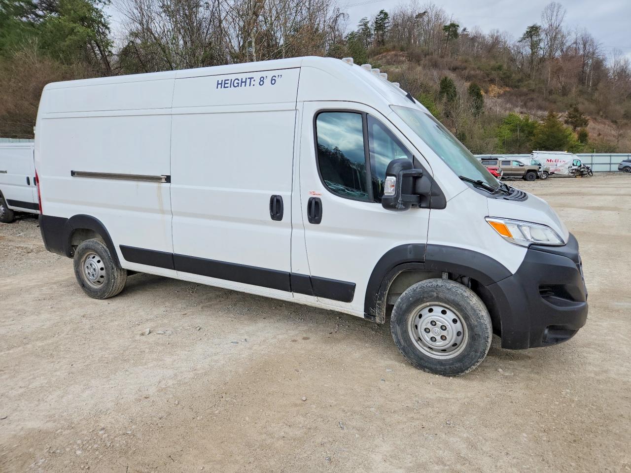 2023 Ram Promaster 2500 VIN 3C6LRVDG9PE598640 COPART salvage auction — Front End, VA - CERT OF TITLE - SALVAGE, sold $9,600 on 2026-07-22 (photo 4)