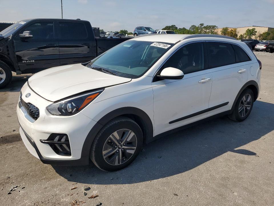 2021 Kia Niro VIN KNDCB3LCXM5468678 COPART salvage auction — FRONT END, Fl - Cert Of Title Slvg Rebuildable, sold $7,900 on 2026-07-08 (photo 1)