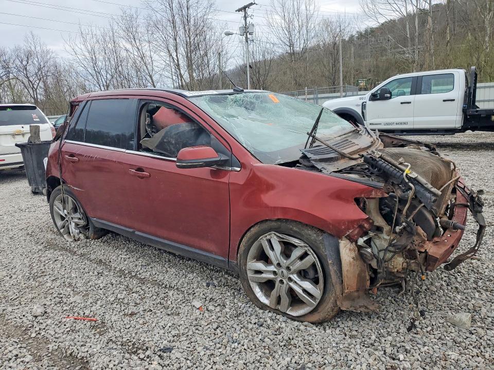 2014 Ford Edge VIN 2FMDK4KCXEBA03855 COPART salvage auction — ROLLOVER, WV - SALVAGE CERTIFICATE, sold $150 on 2026-07-02 (photo 4)