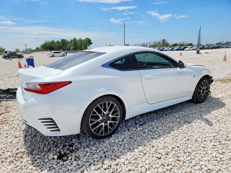 2015 Lexus Rc VIN JTHHE5BC6F5010163 COPART salvage auction — FRONT END, Tx - Salvage Vehicle Title, sold $3,550 on 2026-07-02 (photo 3)