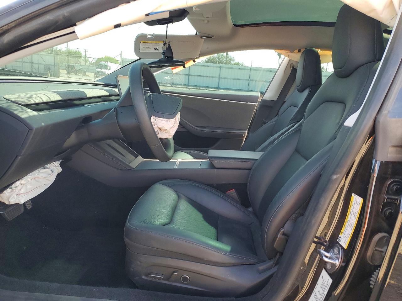 2025 Tesla Model 3 VIN 5YJ3E1EA3SF980608 COPART salvage auction — Front End, TX - SALVAGE VEHICLE TITLE, sold $6,300 on 2026-06-24 (photo 7)