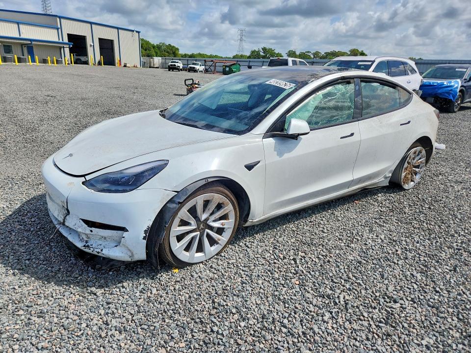 2022 Tesla Model 3 VIN 5YJ3E1EA0NF369214 COPART salvage auction — FRONT END, FL - CERTIFICATE OF DESTRUCTION, sold $3,100 on 2026-07-14 (photo 1)