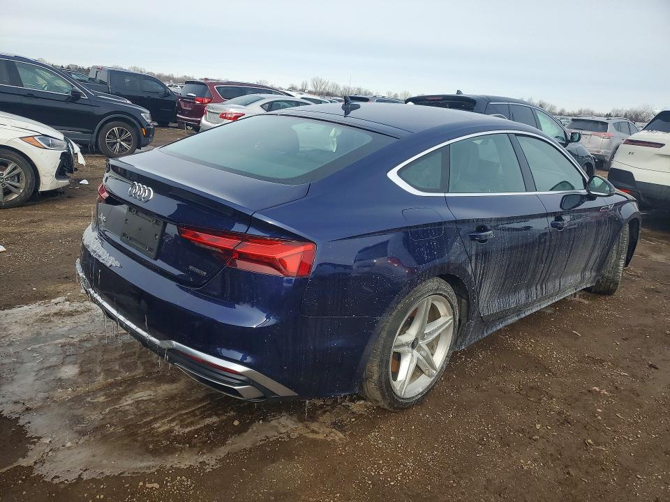 2022 Audi A5 VIN WAUDACF59NA008325 COPART salvage auction — FRONT END, Salvage Title, sold $7,600 on 2026-08-13 (photo 3)