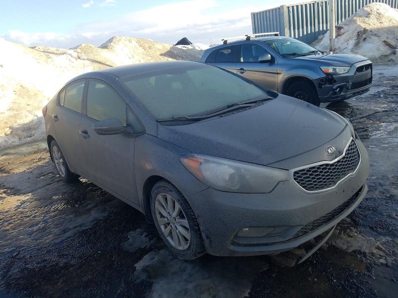 2014 Kia Forte VIN KNAFX4A65E5126295 COPART salvage auction — FRONT END, Qc - Gravement Accidente, sold $1,450 on 2026-07-07 (photo 4)