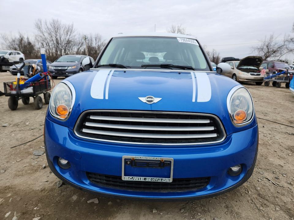 2012 Mini Cooper VIN WMWZB3C5XCWM03007 COPART salvage auction — MINOR DENT/SCRATCHES, Md - Parts Only-No Title Letter, sold $375 on 2026-08-11 (photo 5)