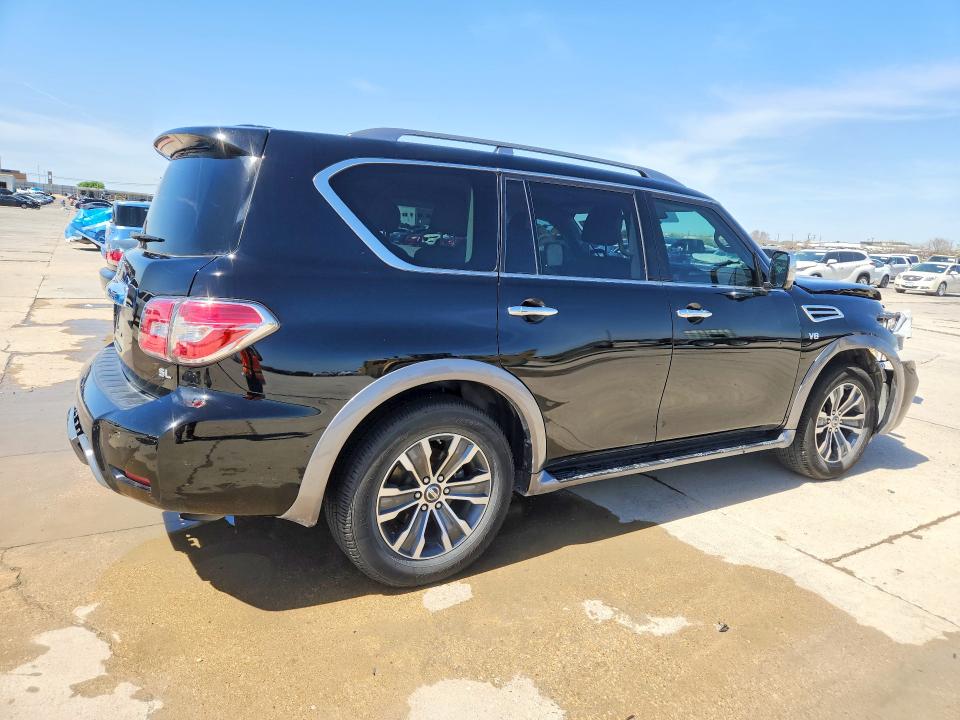 2019 Nissan Armada VIN JN8AY2ND2K9086824 COPART salvage auction — REAR END, Tx - Salvage Vehicle Title, sold $3,400 on 2026-07-30 (photo 3)