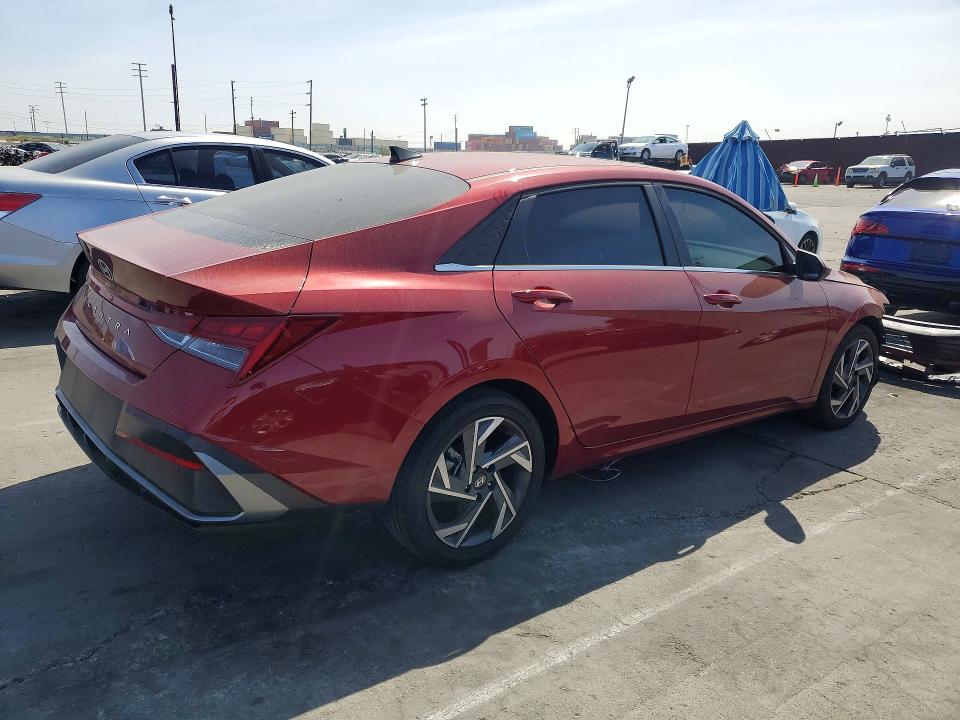 2025 Hyundai Elantra VIN KMHLS4DG7SU021439 COPART salvage auction — FRONT END, Ca - Salvage Certificate, sold $7,300 on 2026-07-08 (photo 3)