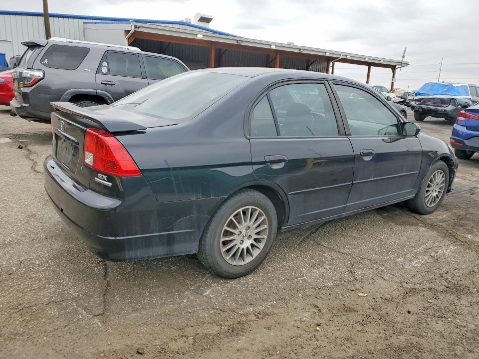 2005 Honda Civic VIN 2HGES25735H568488 COPART salvage auction — HAIL, Co - Dis/Dlr/Exp Only Clean Title, sold $1,100 on 2026-07-02 (photo 3)
